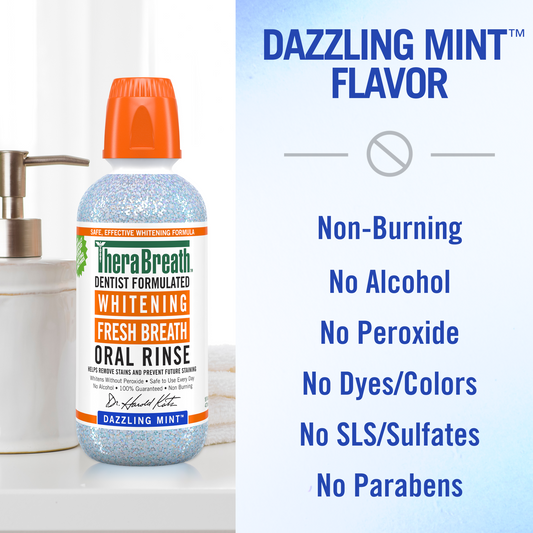 Whitening Fresh Breath Oral Rinse - Dazzling Mint