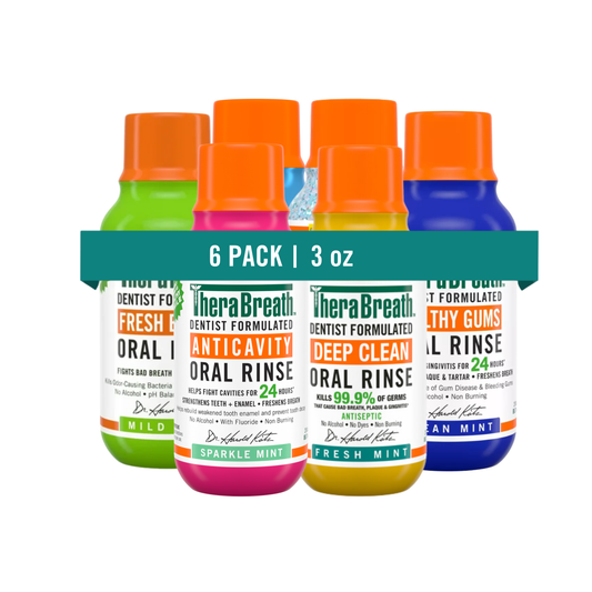 Travel-Size Mouthwash - TheraBreath Variety 6-Pack Bundle