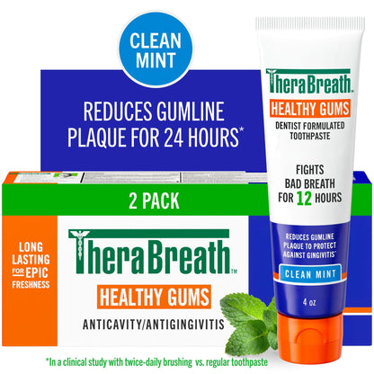 TheraBreath Healthy Gums Oral Rinse & Toothpaste Bundle
