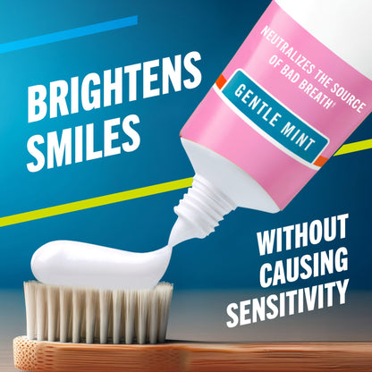 TheraBreath Sensitive Toothpaste, 24/7 Sensitivity Relief (1), With Fluoride for Anticavity Protection, Gentle Mint, 4 Oz