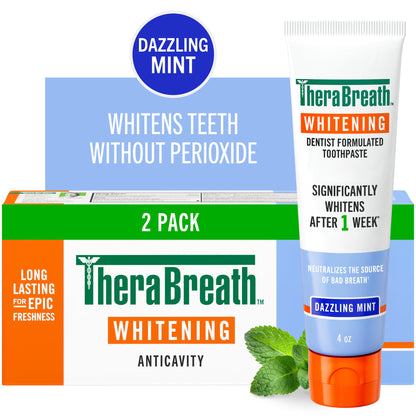TheraBreath Whitening Oral Rinse & Toothpaste Bundle