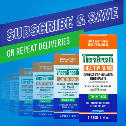 TheraBreath Healthy Gums Toothpaste, Helps Fight Gingivitis, Clean Mint